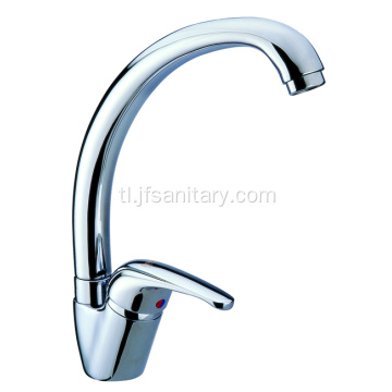 Gooseneck sink brass kitchen gripo na may swivel.